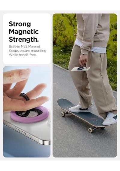 Magsafe Destekli Modeller İle Uyumlu Telefon Tutucu Halka Nano Pop Mag Fit Stand Özellikli Mor - Amp09030 2 Mixed