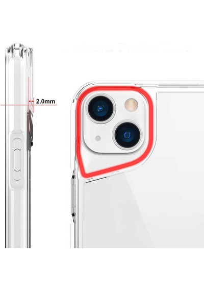 Apple Uyumlu iPhone 14 Plus Uyumlu Zore T-max Kılıf-renksiz Renksiz -