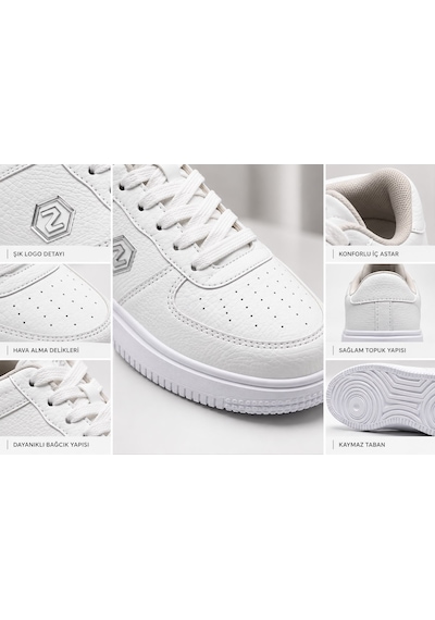 Noka Brook Erkek Sneaker Spor Ayakkabı Beyaz