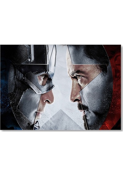 Cakasepetim Marvel Avengers İç Savaşı Kaptan Amerika Görseli Ahşap Mdf Tablo