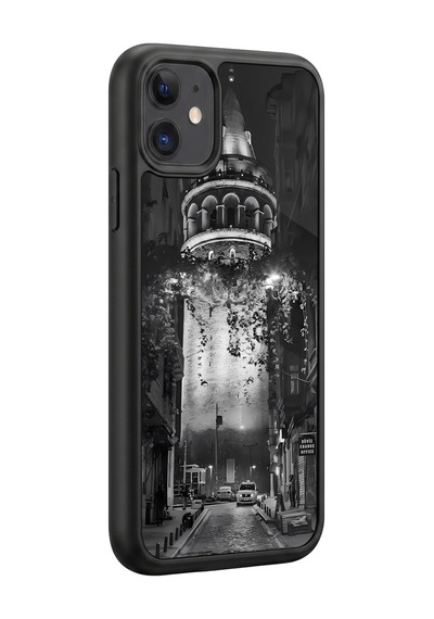 İphone 11 Uyumlu İstanbul Desenli Kamera Korumalı Darbelere Dayanıklı Kılıf 1248-istanbul-iphone11