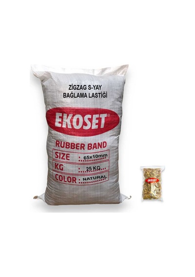 Zigzag Yay Bağlama Lastiği 25 Kg