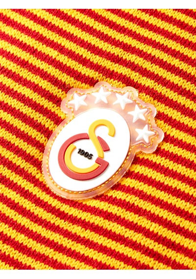Gsstore Galatasaray Kadın Triko Atkı K252205 Sarı - Kırmızı