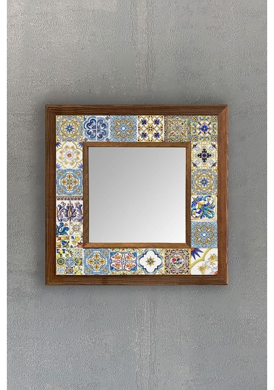Oscar Stone Decor Çerçeveli Mozaik Doğaltaş Ayna Ayn-038 Diğer