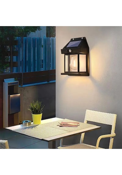 Forlife 12watt Güneş Enerjili Solar Dekoratif Duvar Apliği 2 Adet