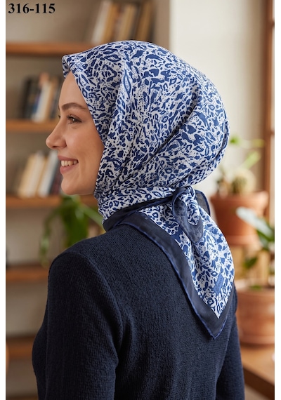 Sharell Desenli Soft Pamuk Eşarp 316-115 Çok Renkli