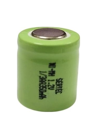 Tedar Sertec - 1.2v 350 Mah - 1/3aa - Ni-mh Şarjlı Pil - Başsız / Flat Head Najmaddin