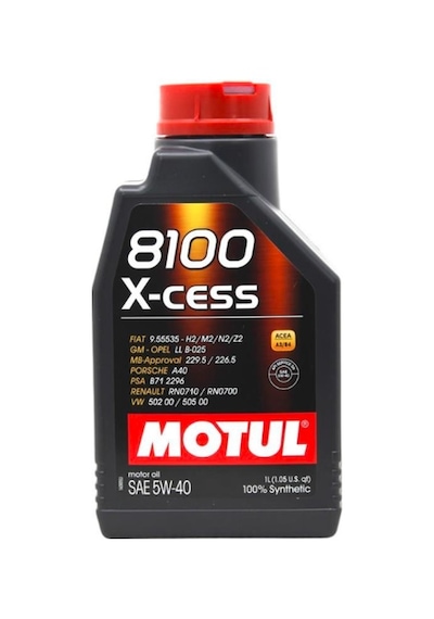 Motul 8100 X-Cess 5W-40 Tam Sentetik Motor Yağı 2 x 1 L