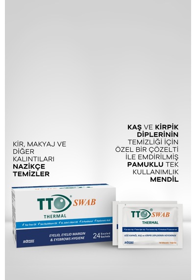 Tto Swab Göz Mendili 24'lü Göz Kapağı Ve Kirpik Dibi Temizliği