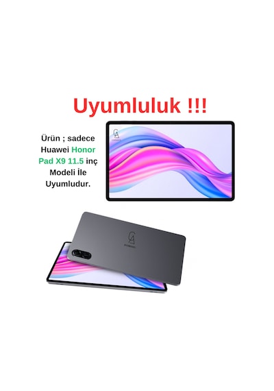 Huawei Honor Pad X9 11.5 Inç Uyumlu Tablet Kılıf Smart Özellikli Uyku Modlu Kapaklı Tablet Kılıfı