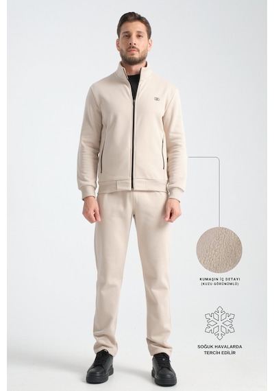 Shooter Sportswear Shooter Erkek Kışlık Eşofman Takımı Thermosoft Teknolojisi Içi Kuzu Görünümlü Regular Kalıp Bej Shooter Sportswear Shooter Erkek Kışlık Eşofman Takımı Thermosoft Teknolojisi Içi Kuzu Görünümlü Regular Kalıp Bej