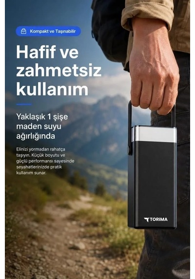 Premium Kulaklık Işıklı Tablet 40000 Mah Powerbank Trm-1041 Siyah 22,5w Çok Renkli