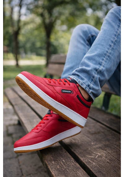 Ghattix Sneaker Yeni Sezon Erkek Spor Ayakkabı Kırmızı Kırmızı