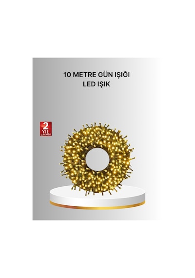 Uzun Ömürlü Led Teknolojili 10 Metre Şık Işıklı Süsleme Seti