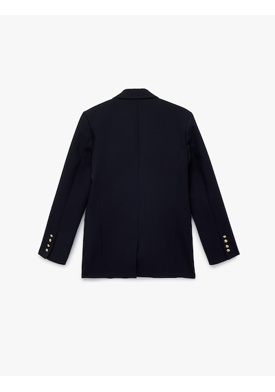 Koton Kruvaze Yaka Uzun Kollu Cep Detaylı Metal Düğmeli Blazer Ceket Lacivert 6sak50086uw Lacivert Koton Kruvaze Yaka Uzun Kollu Cep Detaylı Metal Düğmeli Blazer Ceket Lacivert 6sak50086uw Lacivert