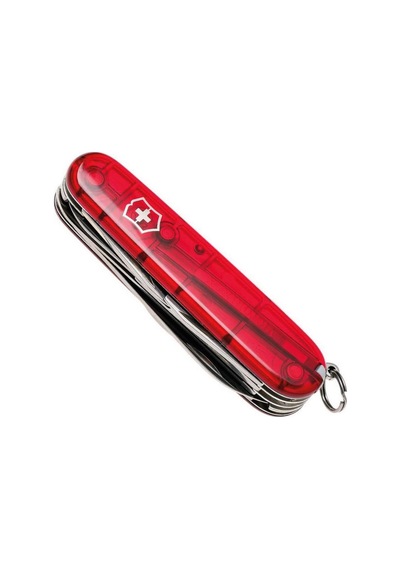 Victorinox Kamp Çakı 1.3713.T Huntsman 15 Fonk Şeffaf Kırmızı İsviçre Kırmızı