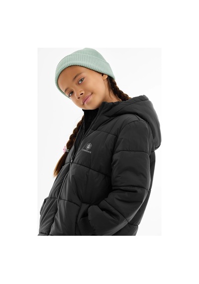 Lumberjack Sonne Dokuma Uzun Çocuk Mont Siyah 667800001317 01 Siyah Siyah