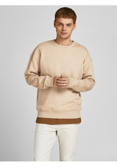 Jack & Jones Jack&Jones Bisiklet Yaka Camel Erkek Sweatshirt 12208182 Camel