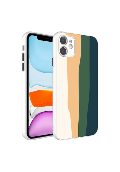 Zore İphone 11 Uyumlu Kamera Korumalı Renkli Thtterli Ogaa X-cam Kılıf-no1