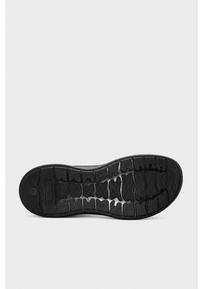 Fast Step Hakiki Deri 846ma2702 Siyah Nubuk Siyah Erkek Casual Ayakkabı