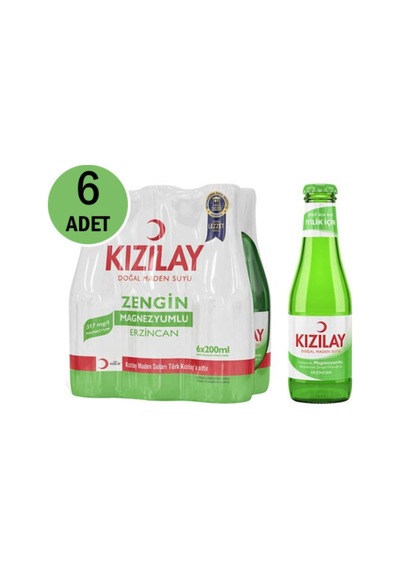 Erzincan Magnezyumlu Sade Maden Suyu 6'lı