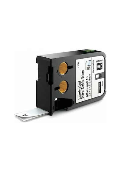 Dymo Xtl Laminetel Kablo.21X39Mm.Beyaz Siyah.150 Etiket