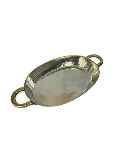 Küçük Boy Oval Bakır Tava