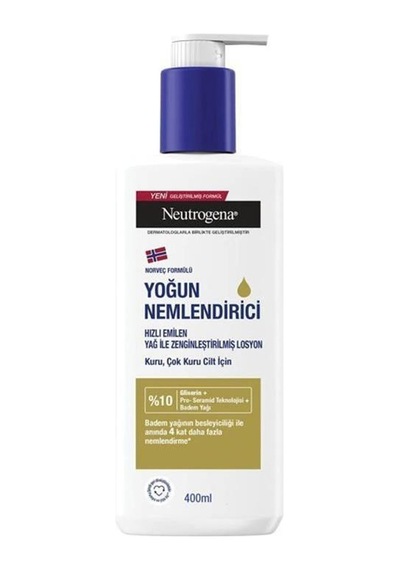 Neutrogena Kuru ve Çok Kuru Ciller İçin Yoğun Nemlendirici Losyon 400 ML