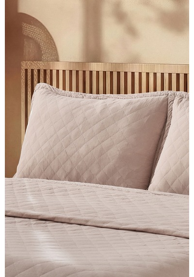 Boho Chic Spring Milas Yatak Örtüsü Çift Bej Diğer