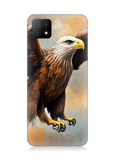 Oppo A53 Uyumlu Kartal Uçuşu Desenli Silikon Kılıf