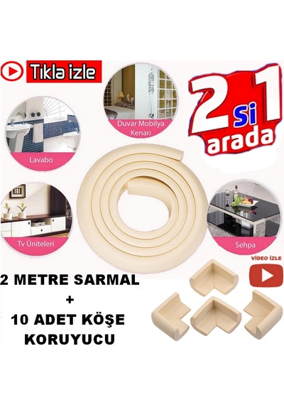Kauçuk Köşe Koruyucu Bebek Güvenliği Sehpa Dolap Köşe Aparat Çok Renkli