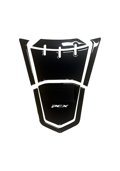 Honda Pcx 2021-2024 Tank Pad Ve Grenaj Kaplama 6 Parça Siyah