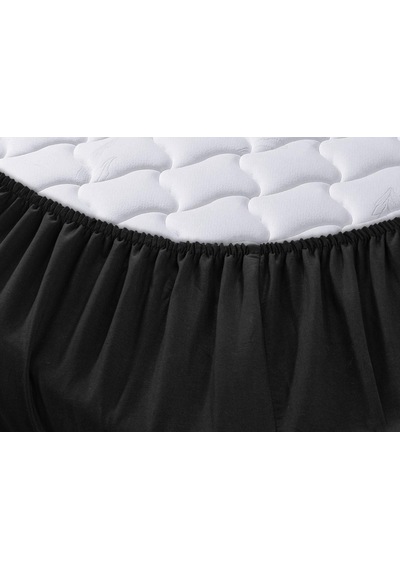 Menderes Home Cotton Collection Ranforce Tek Kişilik Fitted Siyah 120x200 Renkli