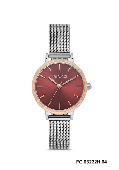 Ferrucci Fc63208 Hasır Ayarlanabilir Hafif Kordon Minimal Kasa Kadın Kol Saati Rose Gold