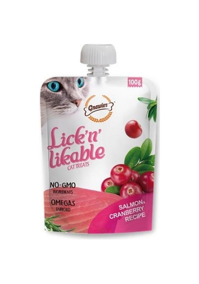 Gnawlers Somon Ve Kızılcıklı Krema Kedi Ödül Maması 100gr