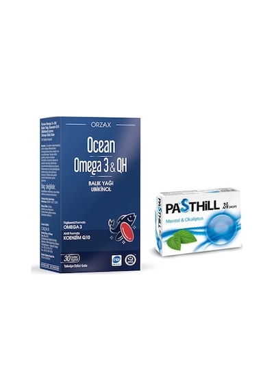 Orzax Ocean Omega 3 Qh Kapsül + Pastil