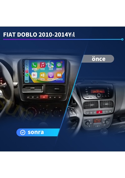 Fiat Doblo 2011-2014 Yıl 4gb Ram 64gb Rom 10" Multimedya