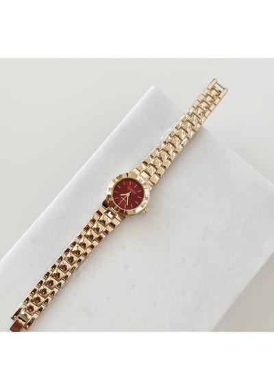 Medas Gold Saat Bordo Çok Renkli