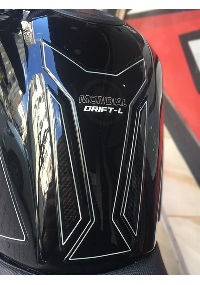 Mondial Drift L Tank Pad Set Siyah-Gümüş Tasarım
