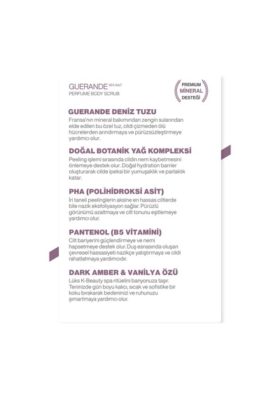 Guerande Deniz Tuzu & Vanilya Parfümlü Vücut Peelingi Arındırıcı Ve Pürüzsüzleştirici Bakım 450g