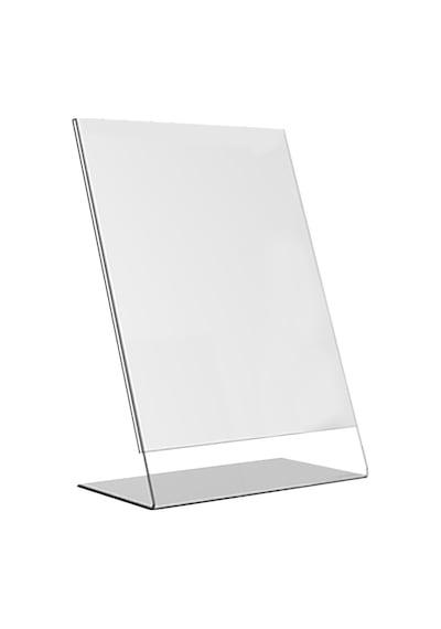 Heroglas A6 L Tipi Dikey Masa Üstü Şeffaf Pleksi / Föylük-fiyatlı