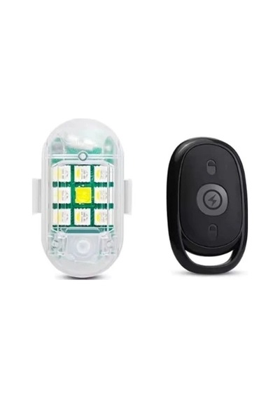 2'li Rgb Uzaktan Kumandalı Çakar Lamba Flaşörlü İkaz Lambası Rgb Flaşör Scooter Flaşör Lambası Çok Renkli