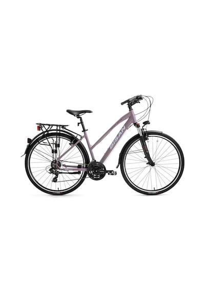 Bisan Trx 8200 Cıty Kadın Şehir Bisikleti 45cm V 28 Jant 21 Vites Mat Mor Beyaz Mor Çok Renkli