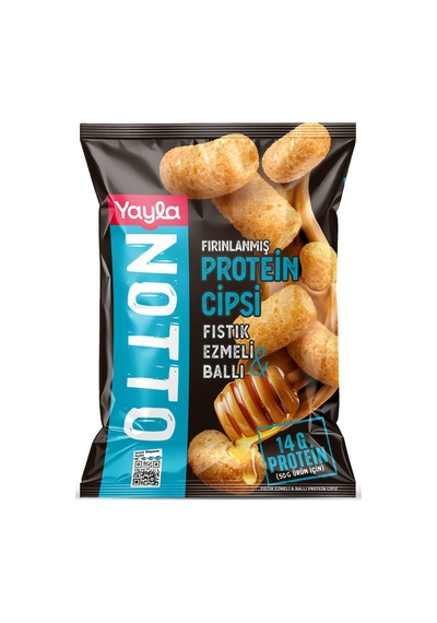 Notto Yüksek Proteinli Cips - Fıstık Ezmeli & Ballı 50 Gr - 14g Proteinli Fit Atıştırmalık - 862463042