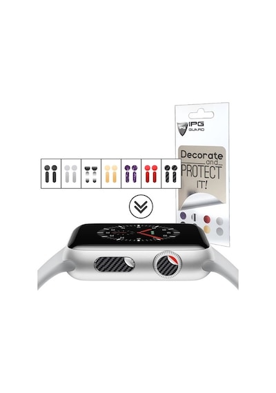 Ipg Apple Uyumlu iOS Watch Düğme Için Aksesuar Stickerlar(7 Renk/2 Set)
