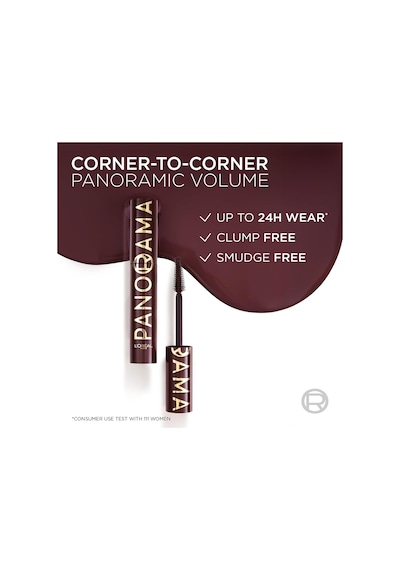 L'oreal Cosmetics Panorama Chromatic Maskara Bordo Çok Renkli