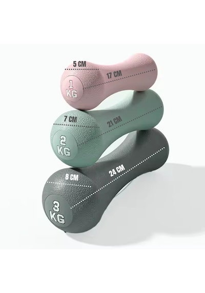 Joinfit Neopren Dambıl 3 Kg X 2 Adet Gri
