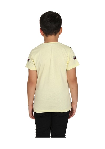 Toontoy Kids Toontoy Erkek Çocuk T-shırt Çocuk Urban Baskılı Sarı