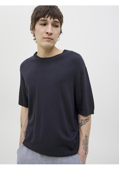 Jack & Jones Erkek Bisiklet Yaka Triko - William - 12275451 Night Sky