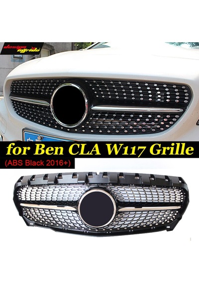 Mercedes W117 Cla Diamond Ön Panjur Izgara 2016-2018 Makyajlı